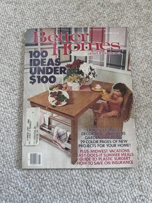 BETTER HOMES & GARDENS MAGAZINE - 100 IDEAS UNDER $100 COVER July 1980 Collector Foto 1 de 4