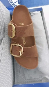 Birkenstock, Arizona Big Buckle, Große 38,cognac ,schmale Weite. - Bild 1 von 3