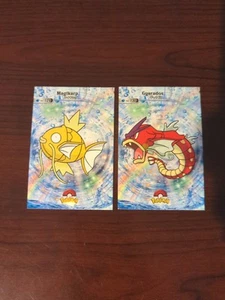Base de datos de cartas Pokémon 2024 Shiny Holo Gyarados #130 y Magikarp #129 - Imagen 1 de 1