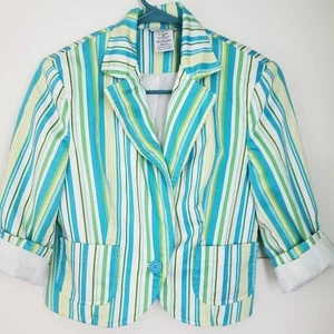 Spring cropped jacket Brand ByGeorge Size 6/8 bust or P2P 16" EUC No flaws - Picture 1 of 3