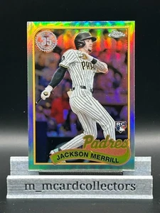 JACKSON MERRILL RC 2024 Topps Chrome Update #89CU-9 35th Anniversary 1989 PADRES - Picture 1 of 3