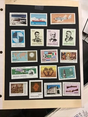 Argentina 1981-1982 XF MNH Lot Between Sc#1291-1339 ,  Cv$29.      (W36) - Image 1 of 2