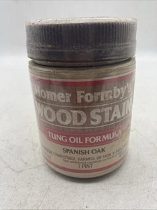 Homer Formby's Tung Oil Wood Stain Spanish Oak Pink 16oz Sealed Vintage - Picture 1 of 5
