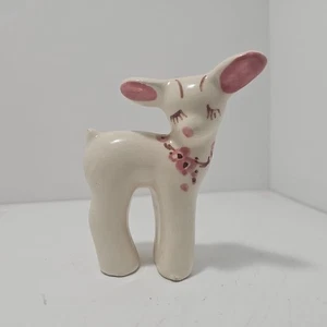 West Coast Potteries Vintage California Pottery Lamm Figur Rio Hondo deLee 3 1/2" - Bild 1 von 7