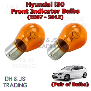 For Hyundai i30 Amber Front Indicator Bulbs Flash Bulb Tail Pair i 30 (07-12) - Picture 1 of 1