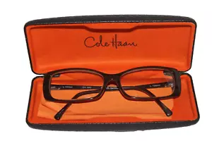 Cole Haan Women's Eyeglasses CH 950 Brown Horn 135mm Copper Tone Sides - Picture 1 of 12
