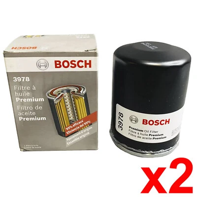 Filtro de aceite Bosch 3978 2 piezas para BENTLEY ARNAGE AZUL FORD THUNDERBIRD JAGUAR XF Foto 1 de 4