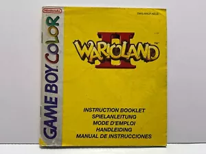 Notice Nintendo GameBoy Color - Warioland 2 - Wario GBC Instruction Booklet - Imagen 1 de 2