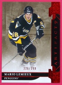  2019-20 Artifacts Mario Lemieux 226/399 Ruby Legends #156 Pittsburgh Penguins