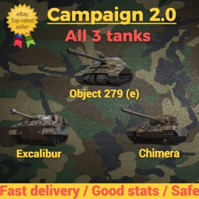 World of Tanks / Missions 2.0 / Excalibur Chimera Obj. 279 (e)  / WOT / EU NA - Image 1 of 2