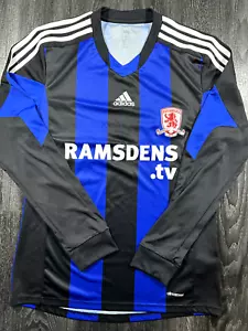 Authentic Adidas Middlesbrough 2013/2014 Away Shirt Long Sleeves Medium Mens - Picture 1 of 14