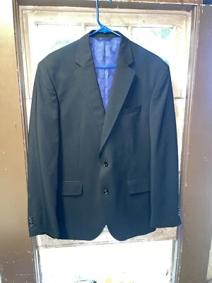 Ted Baker London Jay Ct Abrigo Deportivo Blazer Chaqueta Negro Lana Talla 44 R Ventilación Lateral Foto 1 de 4