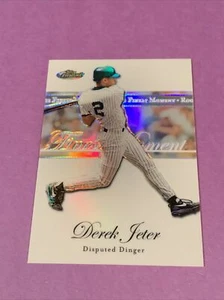 2007 Topps Finest Refractor Finest Moments Derek Jeter #RFM-DJ Disputed Dinger - Bild 1 von 2