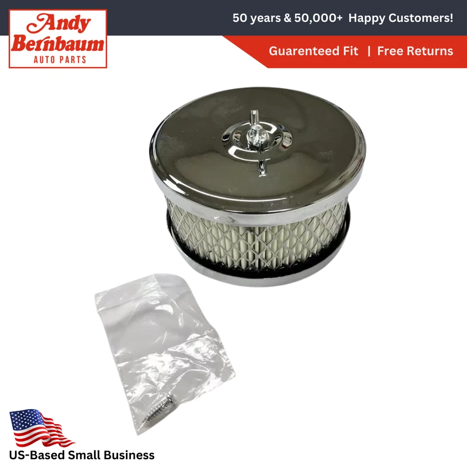 For 1930-1956 Dodge Windsor Carburetor Chrome Hot Rod Style Air Cleaner Filter. - Image 1 of 4