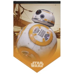 BB-8 STAR WARS ROLL UP FELT BANNER PENNANT 17"X26" NEW WINCRAFT - Picture 1 of 1
