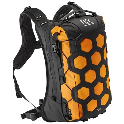 Kriega Trail 18 Rucksack ca. 18 Liter Motorrad Trinkrucksack - schwarz-orange - Bild 1 von 3