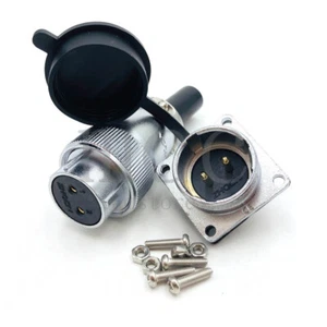 Conector de fuente de alimentación industrial WS24 2-19 pines, mamparo hembra enchufe macho - Imagen 1 de 20