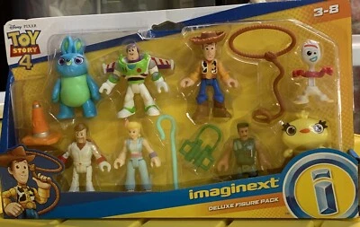 Imaginext Disney Pixar Toy Story 4 Deluxe paquete de 8 figuras 2019 nuevo en paquete nuevo Foto 1 de 4