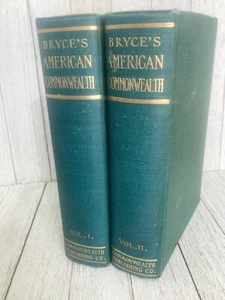 Antique Book The American Commonwealth by James Bryce 1908 Government Vol I & II - Picture 1 of 10