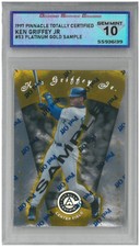 1997 Pinnacle Totally Certified KEN GRIFFEY JR #53 Gold Sample💎 DSG 10 Gem Mint