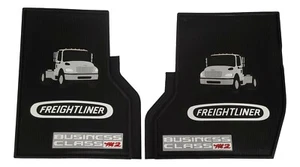 Freightliner Business Class 1/4" Thick Rubber Vinyl Front Floor Mats-Set PDT M2 - Picture 1 of 2