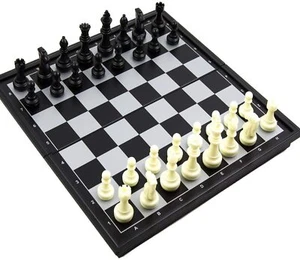 Beginners Travel Chess Set with Classic Folding Chess Board for Kids and Teen - Picture 1 of 7