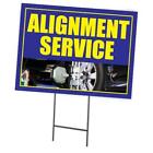 Alignment Services | Double Sided Sign with Metal Ground Stakes | Full Color |