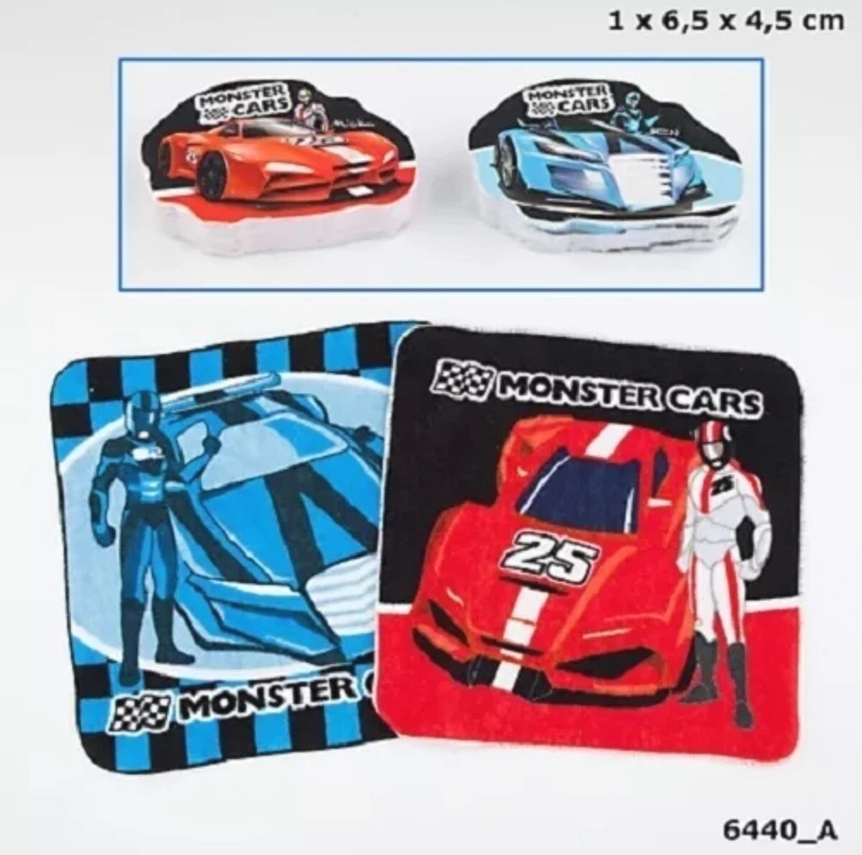 Toalha mágica Depesche Monster Cars 30 x 30cm - Imagem 1 de 1