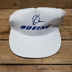 BOEING weiß blau Trucker Druckknopflasche Mütze NISSAN - Bild 1 von 6
