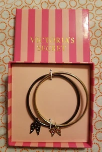 VICTORIA'S SECRET ALA DE ÁNGEL ESTRÁS BRAZALETE BRAZALETE CONJUNTO DE 2 - NUEVO EN CAJA - Imagen 1 de 6