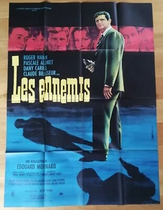 LES ENNEMIS roger hanin affiche cinema originale 160x120 cm '62 - Foto 1 di 1