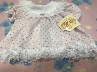 Vintage Little Precious Floral Ruffle Lace Baby Dress 3-6 Months New With Tags - Image 1 of 4