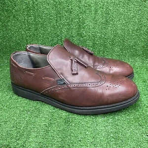 Dunoon by Red Wing Vintage Slipper Quaste Halbschuhe Schuhe Herren Leder Weinrot 11,5 D - Bild 1 von 7