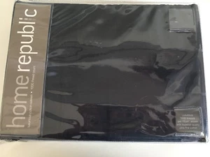 H R 1000TC Midnight Gramercy Grid Single Sheet Set BNIP RRP $349.95 - Foto 1 di 4