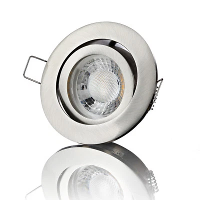 LED Einbaustrahler Flach 230V Dimmbar LED Deckenleuchte Einbauleuchte - lambado® - Bild 1 von 4