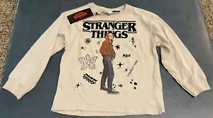 ZABA Child’s Unisex Size 8-9 Long Sleeve Round Neck STRANGER THINGS Netflix NWT  - Picture 1 of 5