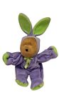 Vtg 1998 GAC Bear in Purple & Green Bunny Rabbit Outfit Easter Stuffed Plush