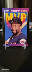 1989 Donruss BC-1 Kirby Puckett Double Error Card Wrong D.O.B No Dot After Inc - Picture 1 of 3