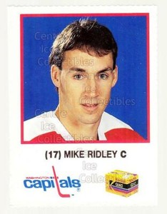 1990-91 Washington Capitals Kodak #22 Mike Ridley