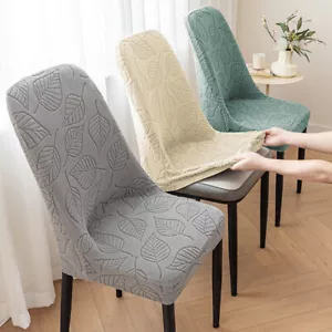 Coprisedia da Pranzo Elasticizzato Schienale Curvo Jacquard Coprisedili Antiscivolo - Foto 1 di 23