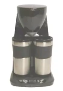 Cook's Essentials Home & Go Coffee Maker With 2 Mugs and Carafe Double Serve New - Picture 1 of 4