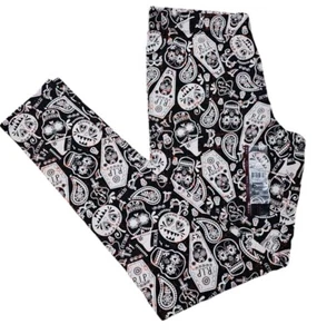 Leggings natalizi Halloween senza confini piccoli (3-5) teschi e scrigni nuovi - Foto 1 di 7