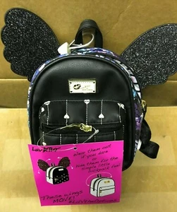 Brandneu Betsey Johnson Designer Mini geflügelter RUCKSACK war 75 $ JETZT 59 $ - Bild 1 von 3