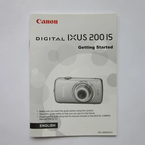 ENGLISH Instruction Manual Canon Ixus 200 IS Digital Camera (Handbook) - Picture 1 of 1