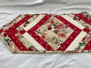 "Valentinstag" Liebesbriefe " Gesteppter Tischläufer 13 Zoll x 36 Zoll Var.1 - Bild 1 von 4