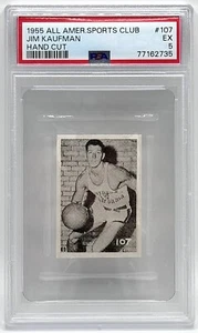 1955 All American Sports Club Basketball #107 Jim Kaufman PSA 5 EX - Picture 1 of 2