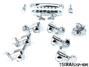Gibson SG Standard Model Tune-O-Matic BRIDGE & GROVER TUNERS, Hardware Set - Picture 1 of 1