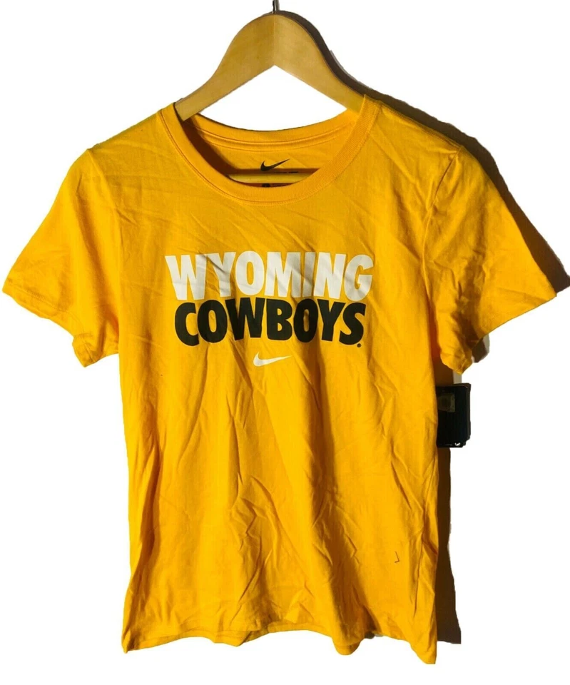 Футболка Nike молодежная Wyoming Cowboys Core короткий рукав универсальная золотистая - Изображение 1 из 1
