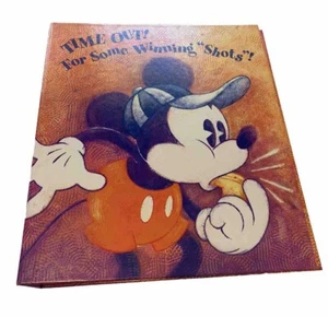 Hallmark Mickey Mouse Photo Album Refillable Scrapbook + Extras Disney Sports LN - Picture 1 of 17