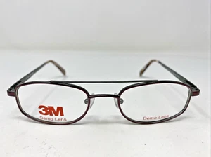 3M Eyewear STEEL 600 BORDEAUX 48-19-135 Red/Green Full Rim Eyeglasses Frame YG65 - Picture 1 of 8